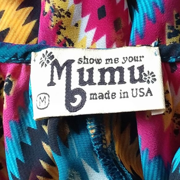 Show Me Your MuMu M Crop Top Tribal Print - Picture 7 of 8